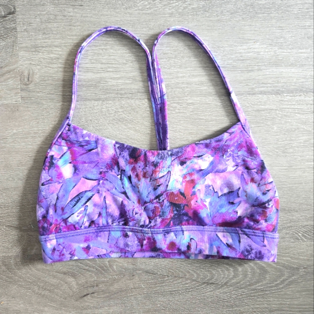 Lululemon purple sports bra size 4